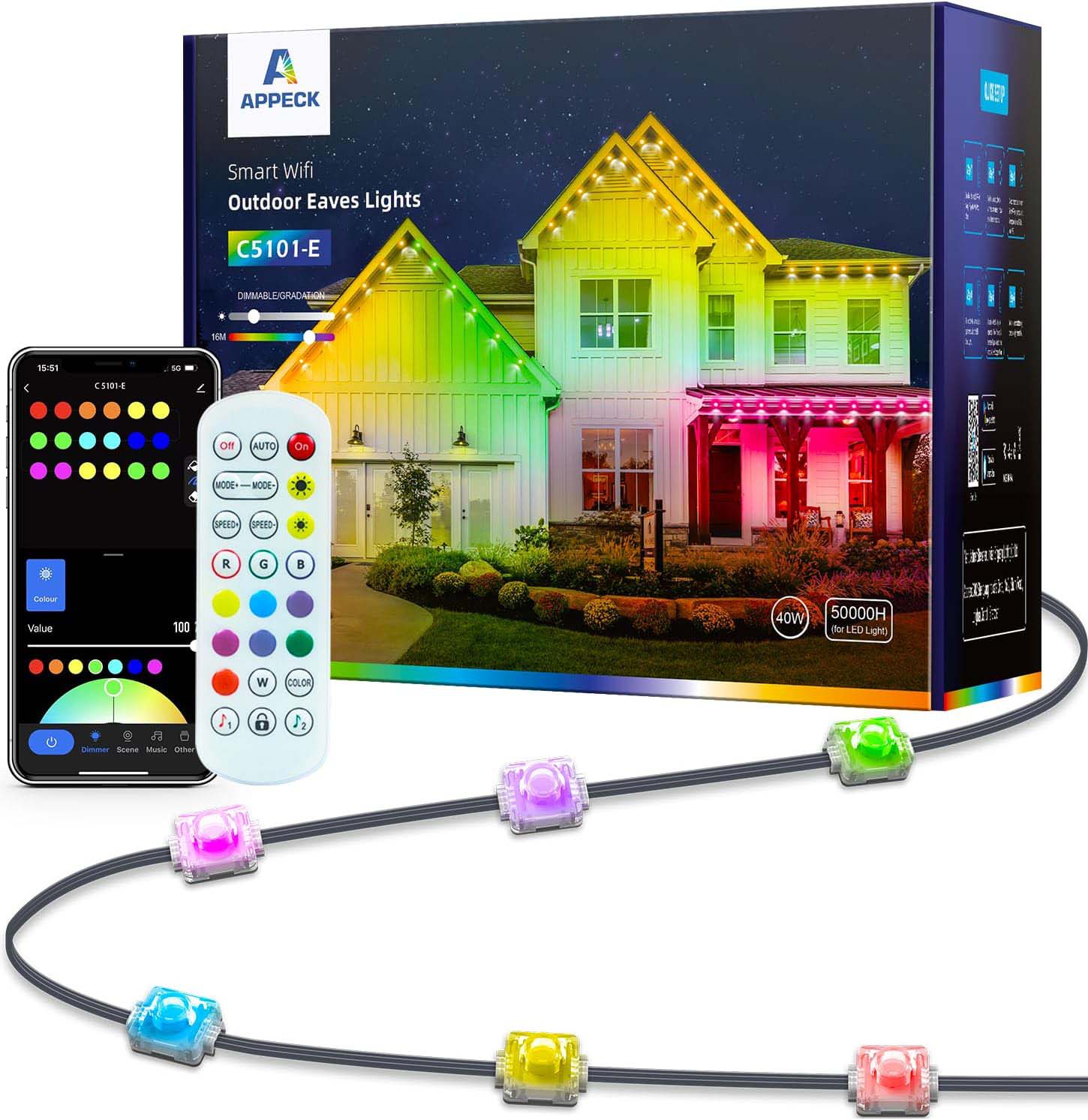 Appeck RGB Permanent Outdoor Lights