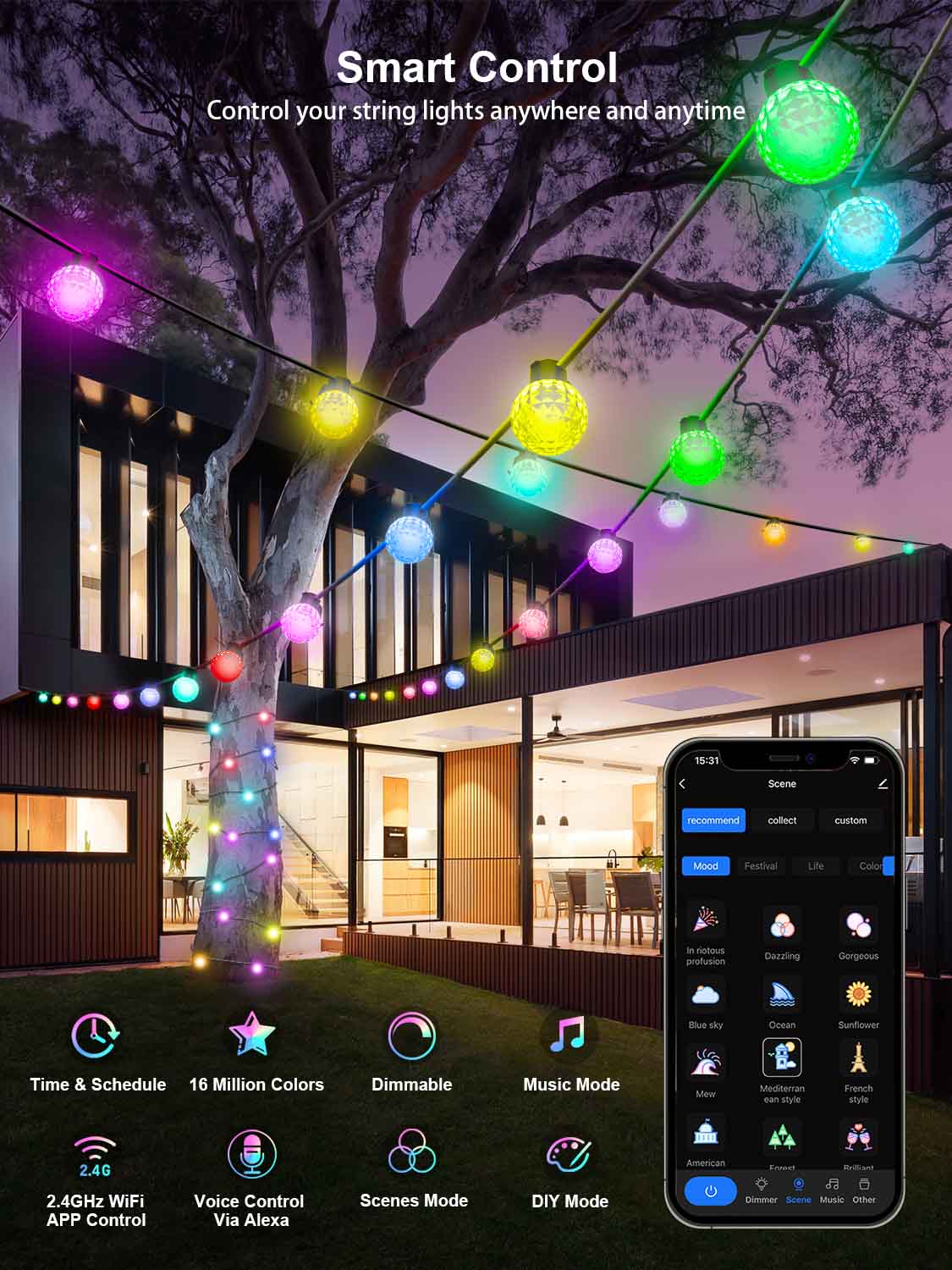 AppeckOutdoorStringLights-Time