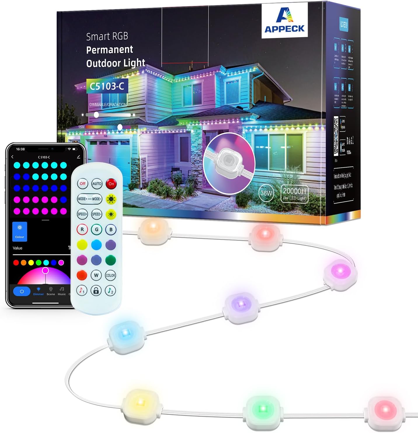 AppeckPermanentOutdoorLights-50ft