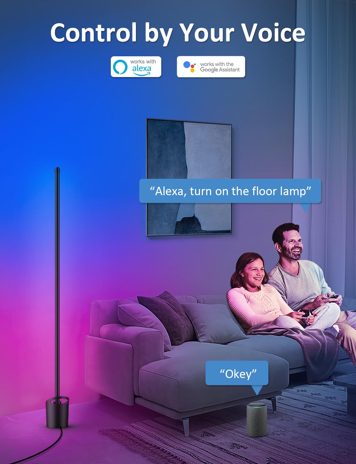 AppeckSmartCornerFloorLamp-Voice