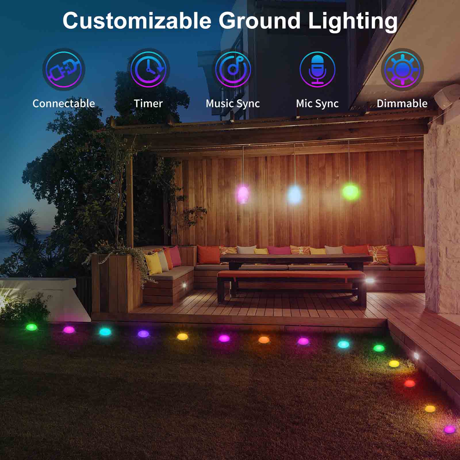 APPECK Outdoor Ground Lights-Customizable
