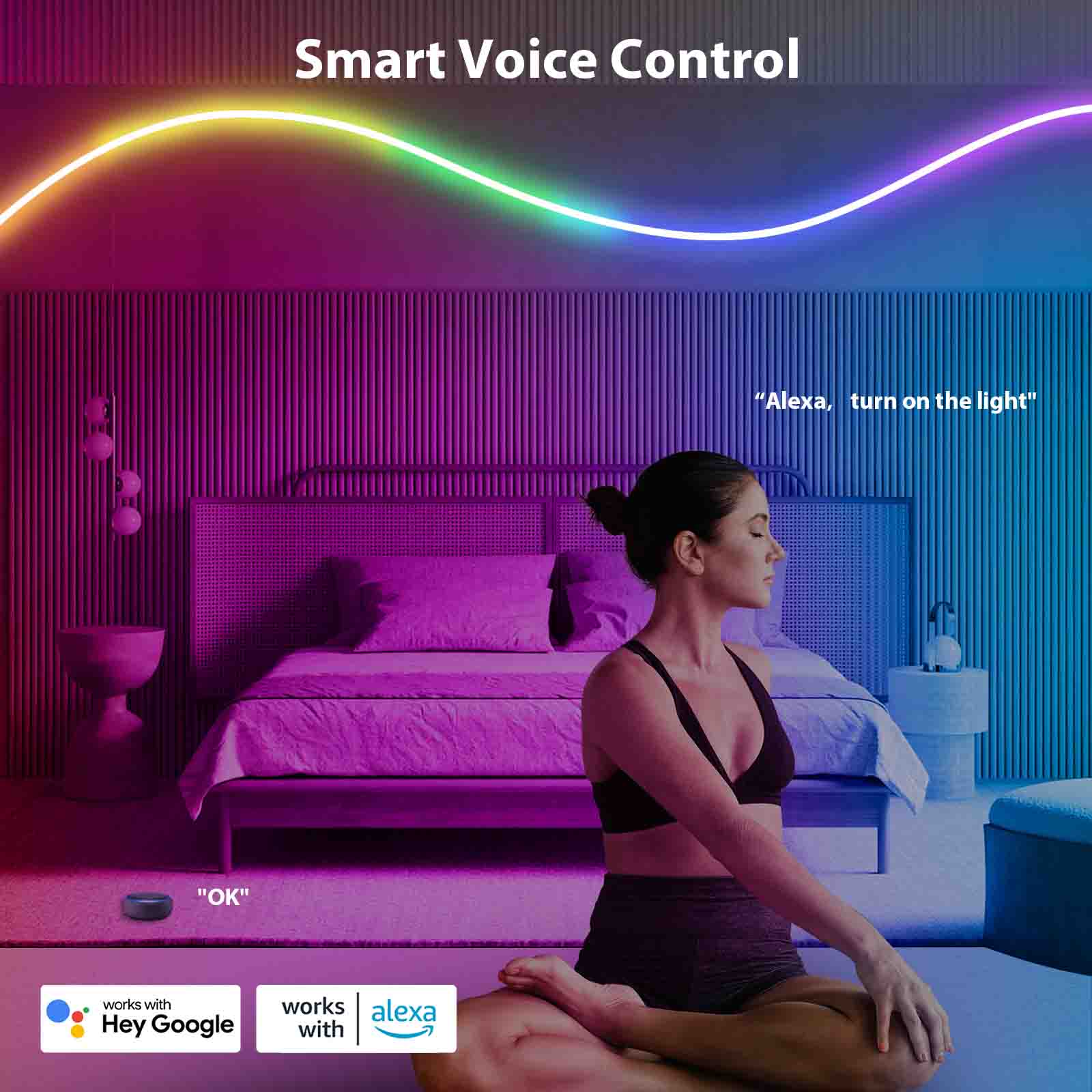 APPECK RGB+IC Neon Rope Lights-Smart