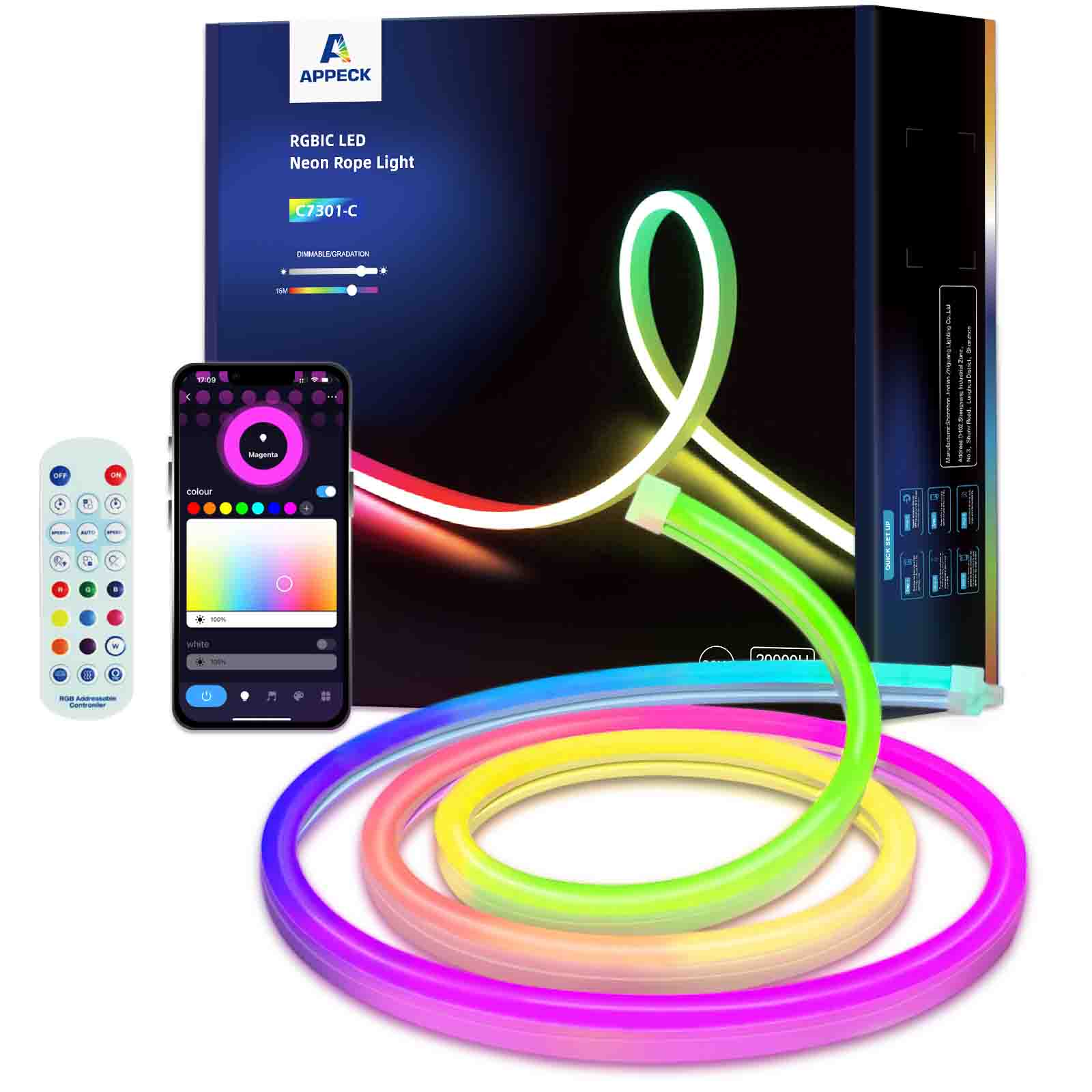 APPECK RGB+IC Neon RopeLights