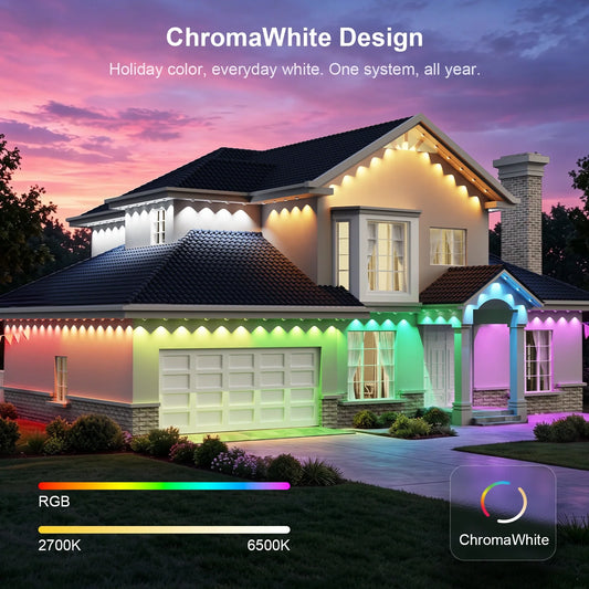 APPECK PL2 RGBCW tunable white permanent outdoor lights 2700K to 6500K