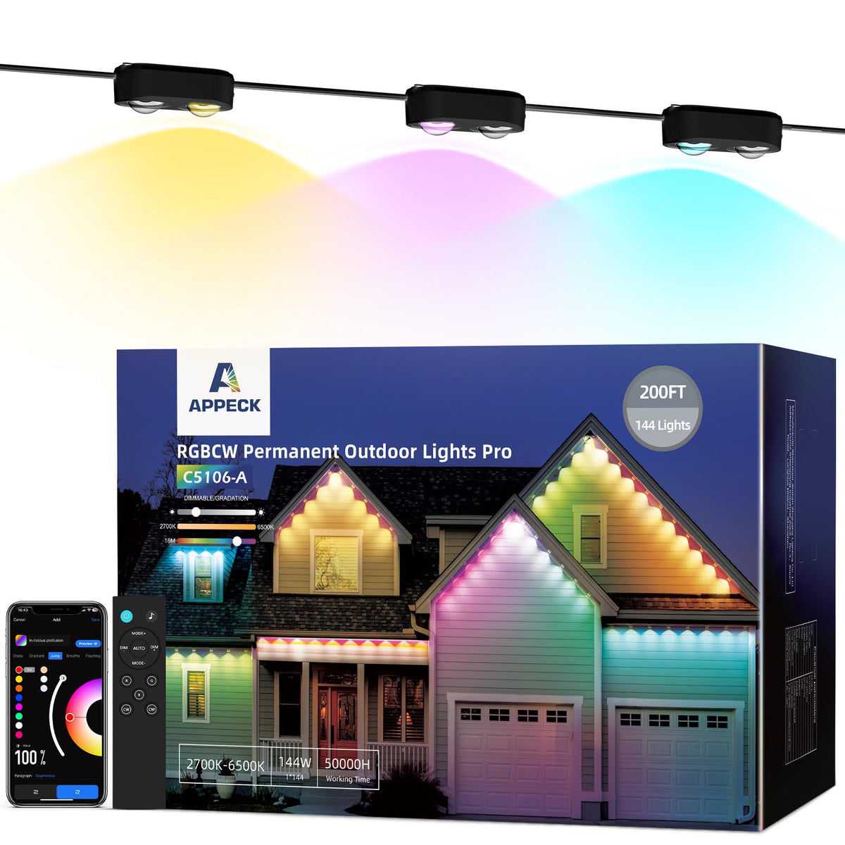 APPECK Permanent Outdoor Lights Pro