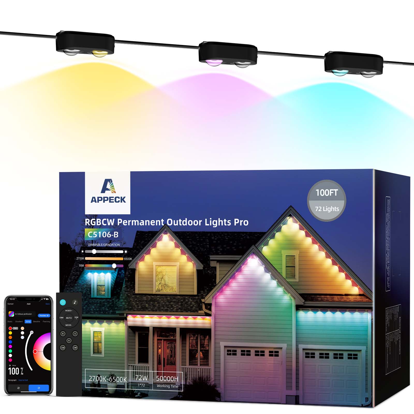 APPECK Permanent Outdoor Lights Pro