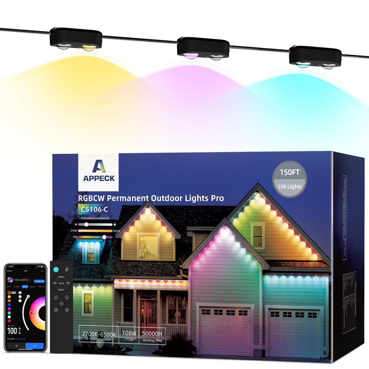 APPECK Permanent Outdoor Lights Pro