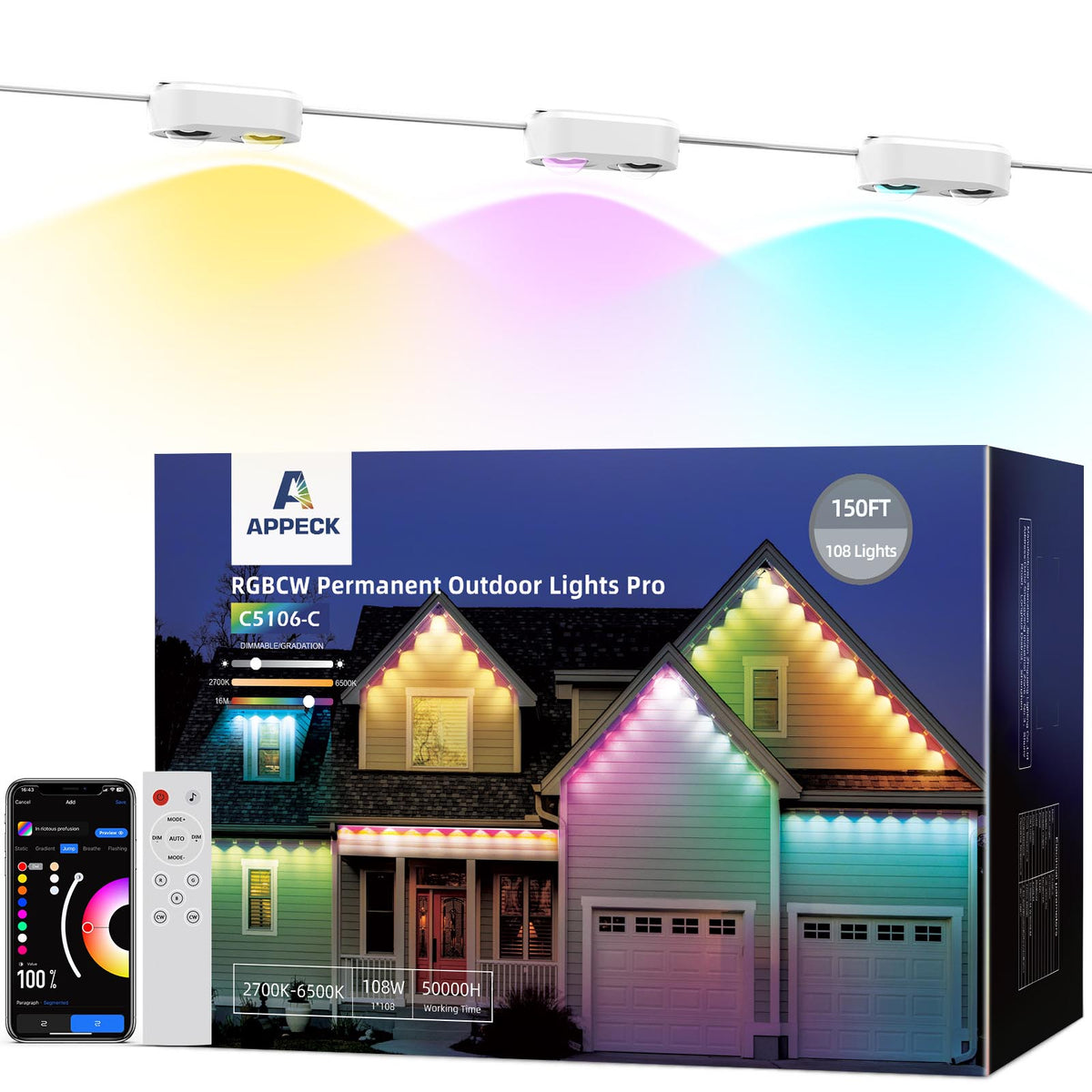 APPECK Permanent Outdoor Lights Pro