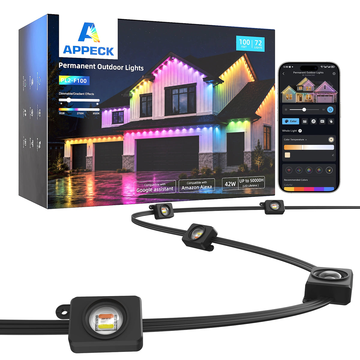 APPECK PL2 RGBCW  Permanent Outdoor Lights