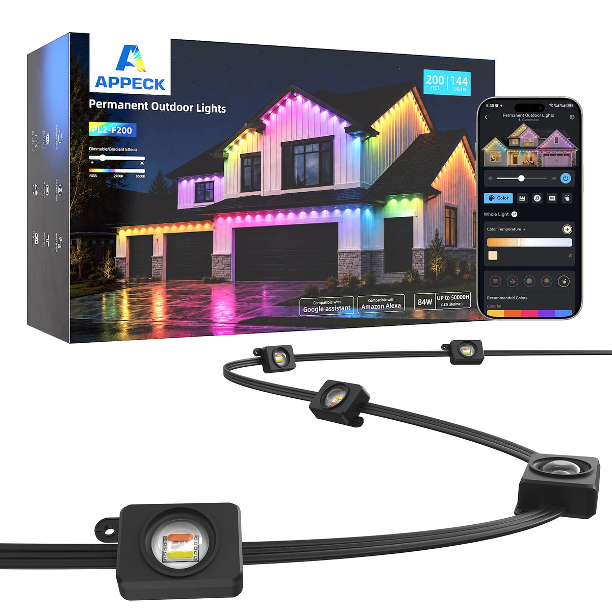 APPECK PL2 RGBCW  Permanent Outdoor Lights