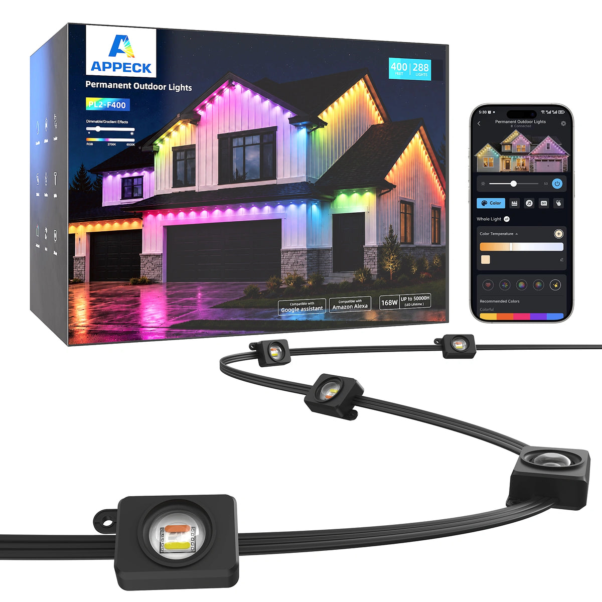 APPECK PL2 RGBCW  Permanent Outdoor Lights