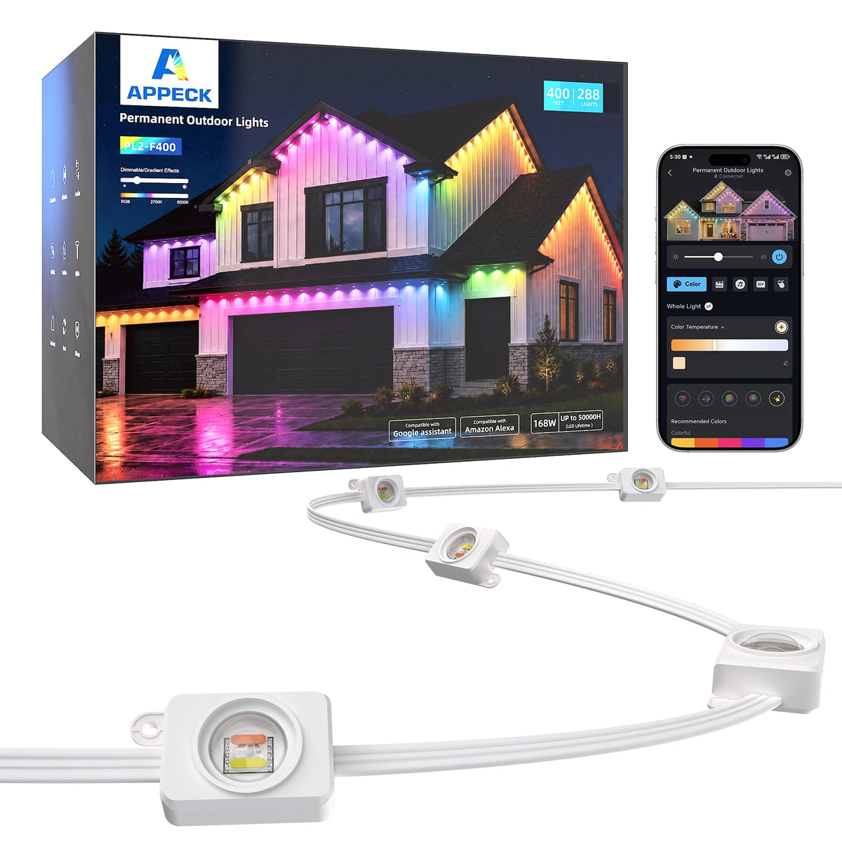 APPECK PL2 RGBCW  Permanent Outdoor Lights