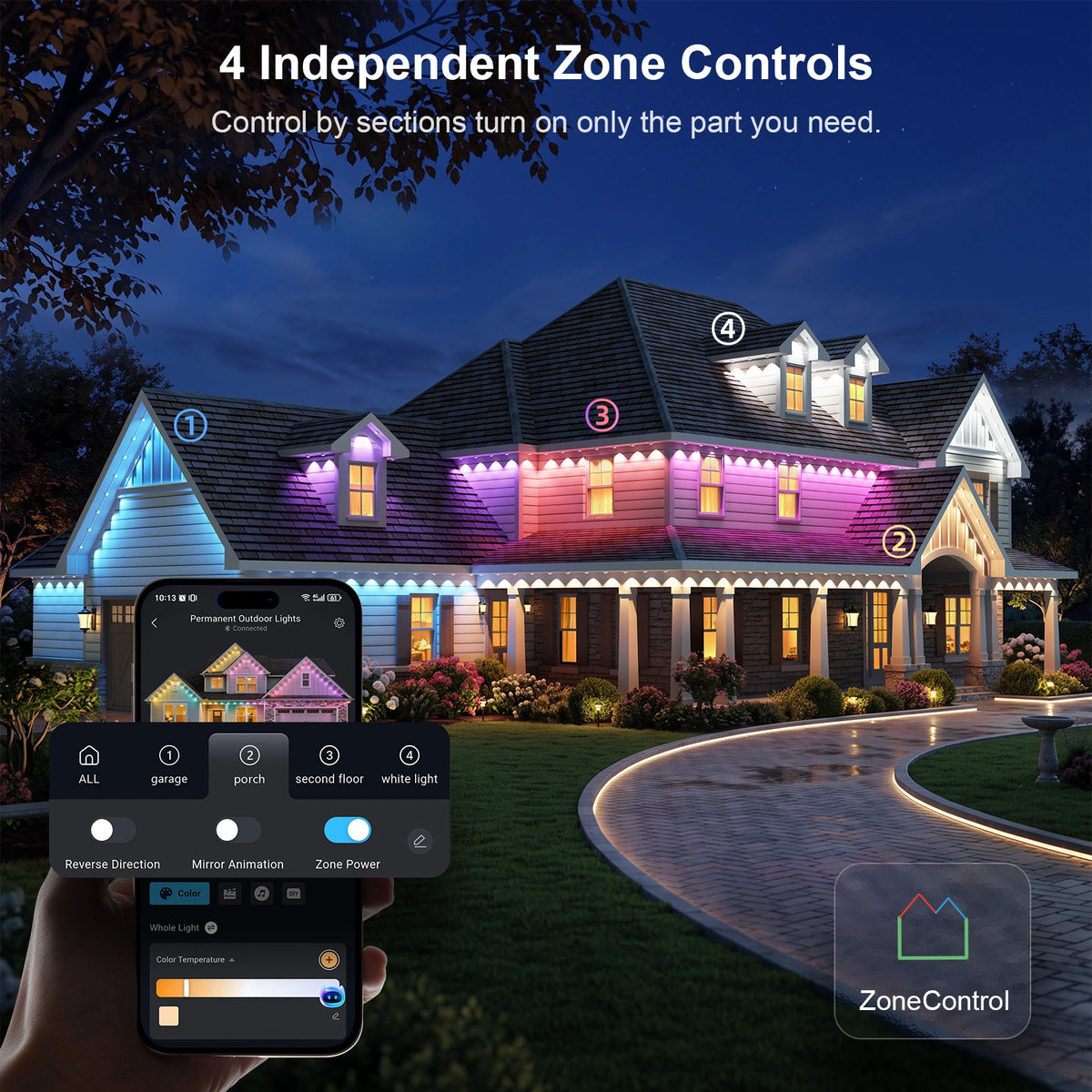APPECK PL2 RGBCW  Permanent Outdoor Lights