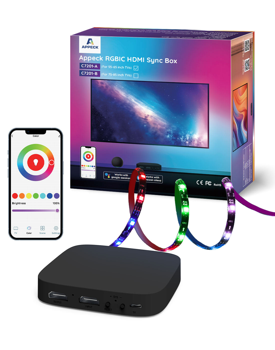 Appeck RGBIC HDMI Sync Box Kit