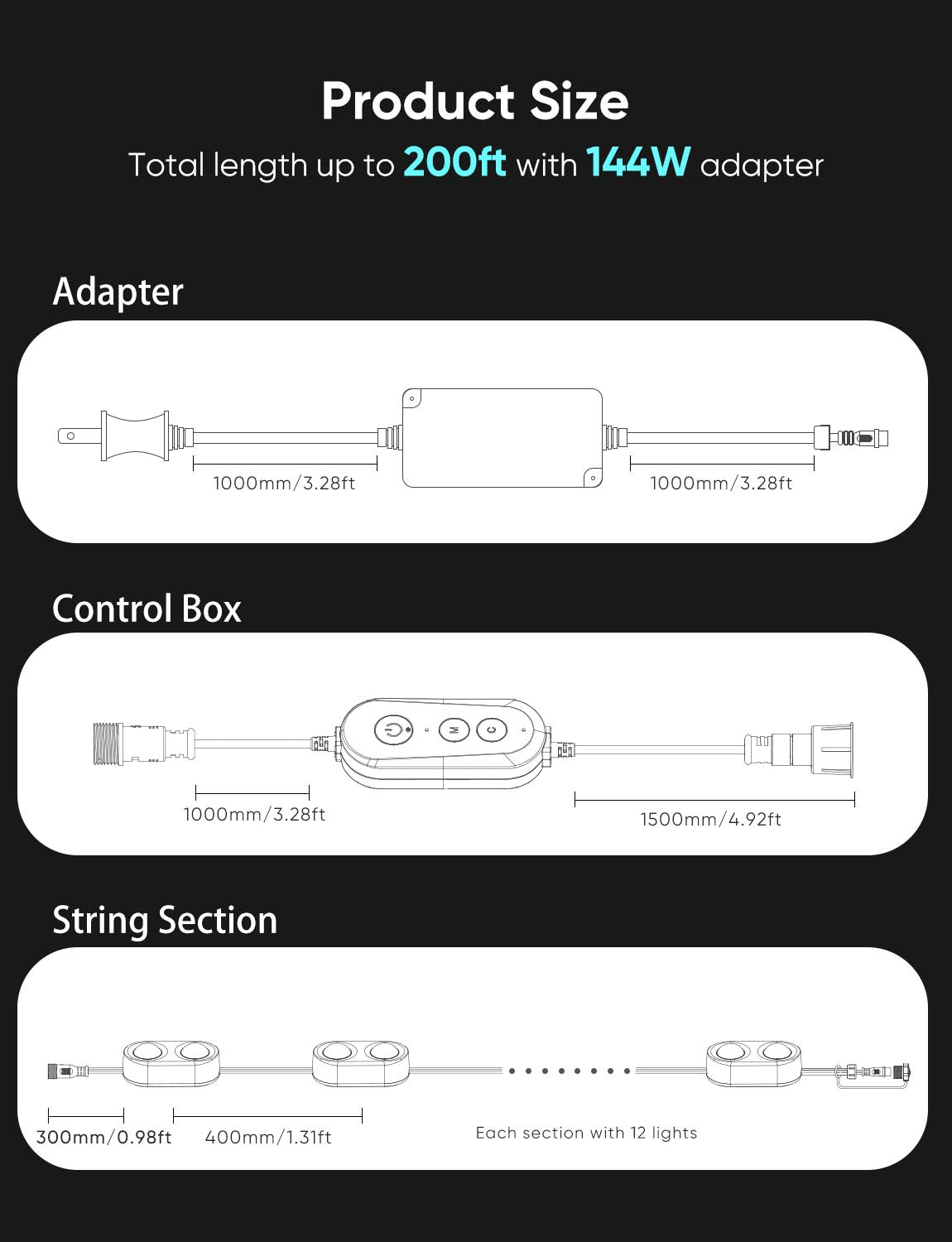 Appeck Permanent Outdoor Lights Pro-Size