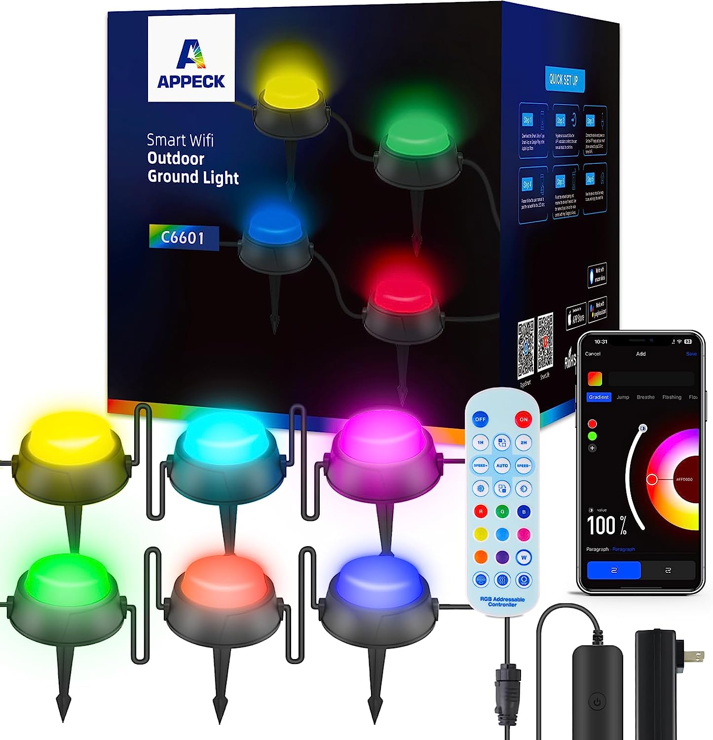 Appeck Outdoor Ground Lights